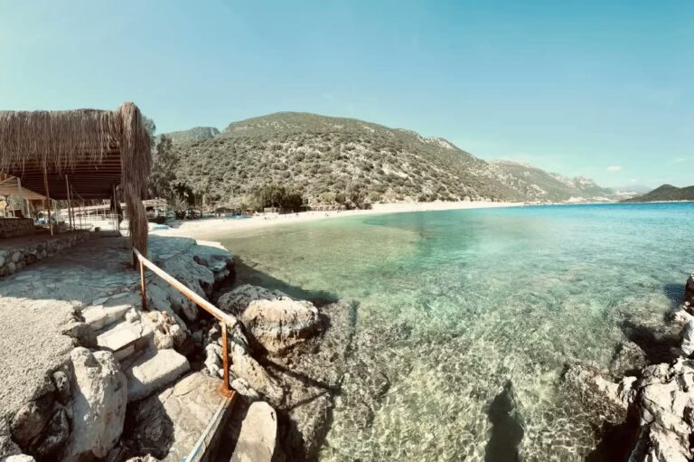 Akçagerme beach on the Fethiye road, three kilometres from Kaş