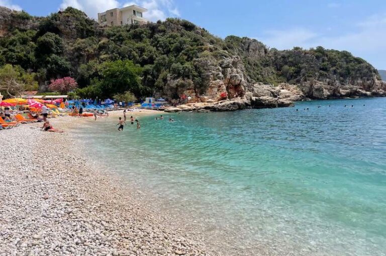 Büyükçakıl beach in Kaş, fifteen minutes from the hotel on foot