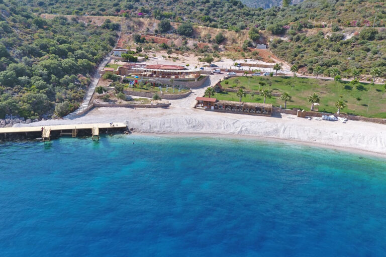 Kaş Municipality beach on the Çukurbağ peninsula