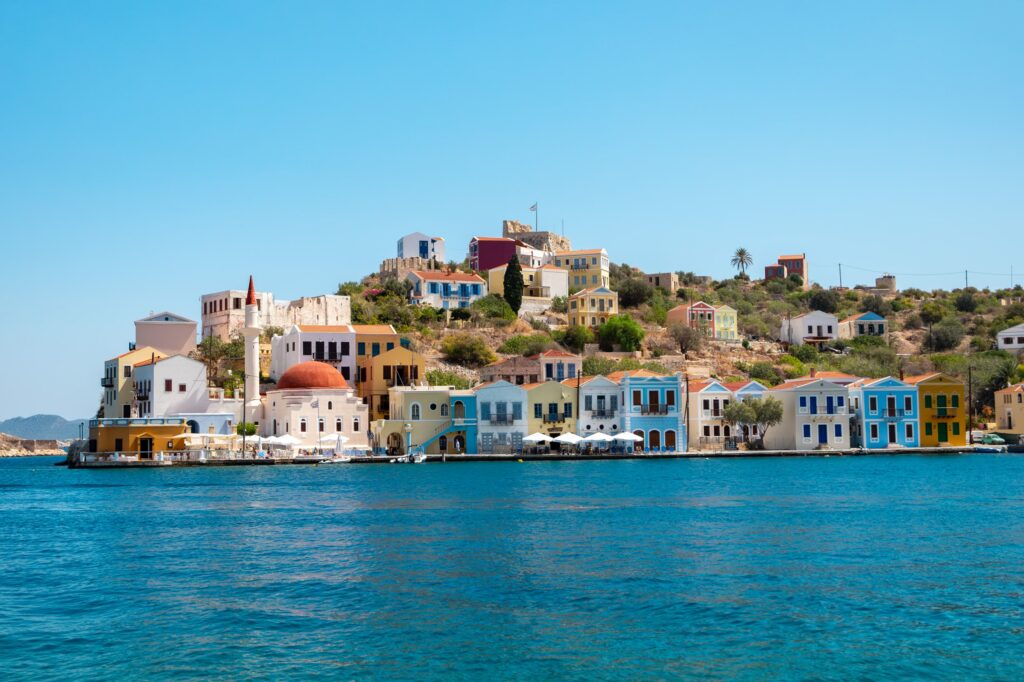 The waterfront of Meis, twenty minutes by ferry from Kaş